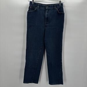 Vintage Levis 70s Womens 16 White Tab‎ Jeans USA Leather Patch 28X27 Mom High